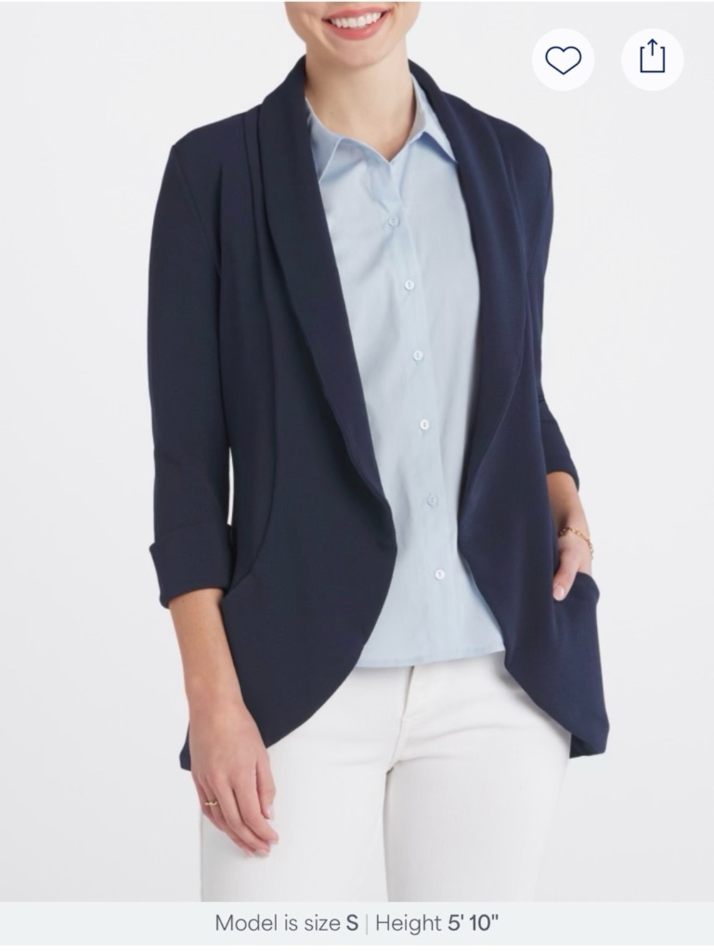 Melanie Knit Tunic Blazer